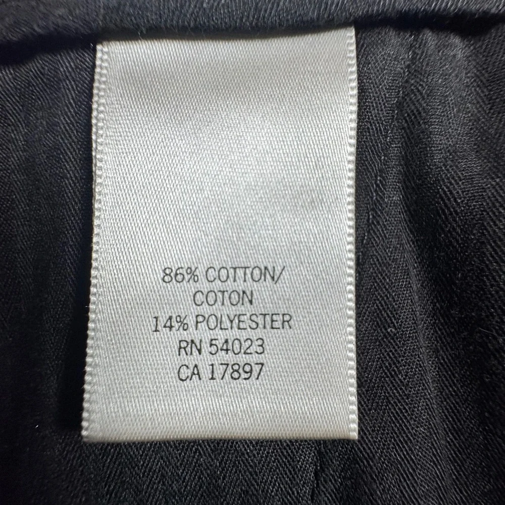 Banana Republic Pinstripe Trousers Mens 35x30 Charcoal Gray Excellent Straight